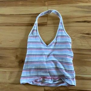 Hollister stripped halter top